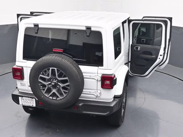 2025 Bright White Clearcoat Jeep Wrangler Sahara 4X4 SUV