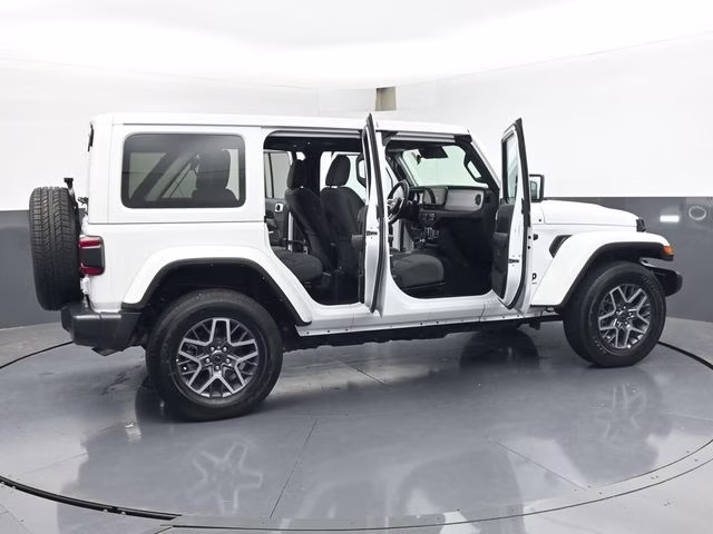 2025 Bright White Clearcoat Jeep Wrangler Sahara 4X4 SUV