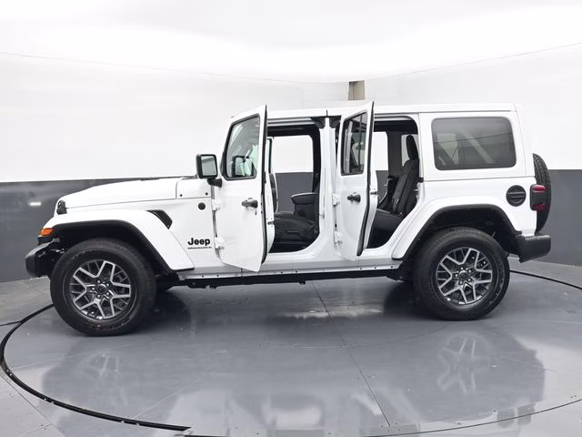 2025 Bright White Clearcoat Jeep Wrangler Sahara 4X4 SUV