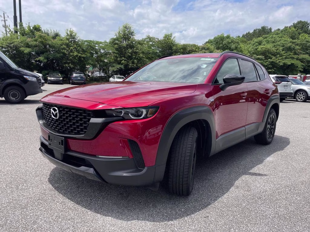 2025 Soul Red Crystal Metallic Mazda CX-50 Hybrid Premium AWD SUV