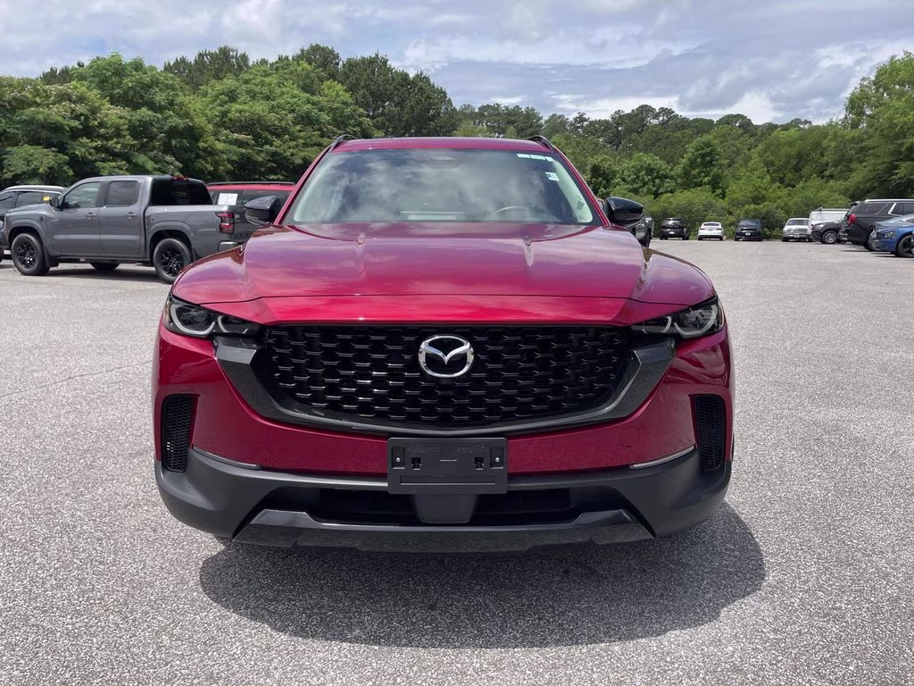 2025 Soul Red Crystal Metallic Mazda CX-50 Hybrid Premium AWD SUV