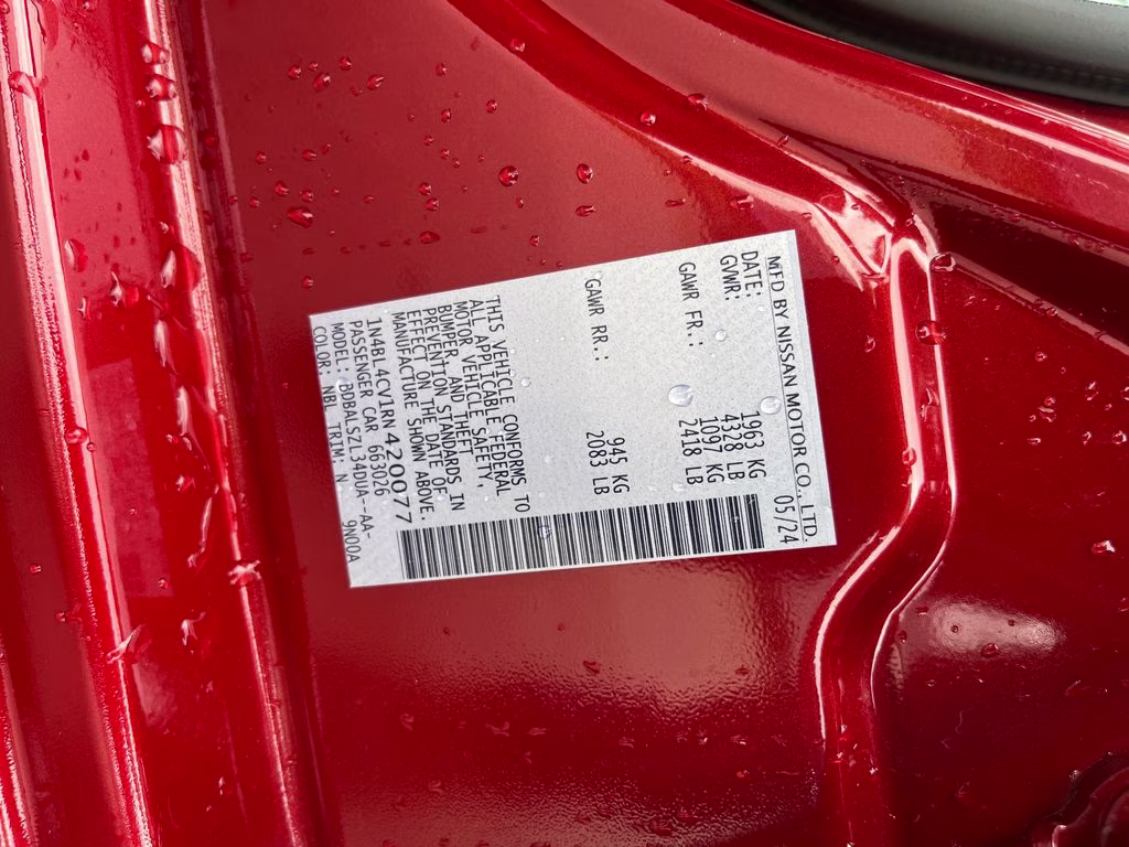 2024 Scarlet Ember Nissan Altima 2.5 SR FWD Sedan