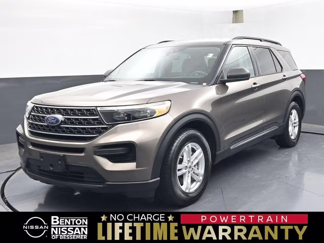 2021 Stone Gray Metallic Ford Explorer XLT RWD SUV