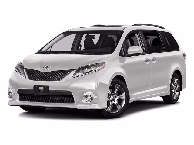 2017 White Toyota Sienna L FWD Van