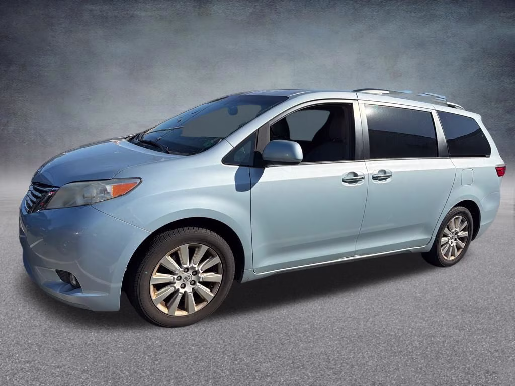 2015 Sky Blue Pearl Toyota Sienna XLE Premium AWD Van