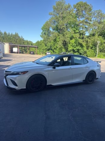 2021 Midnight Black Metallic Toyota Camry TRD V6 FWD Sedan