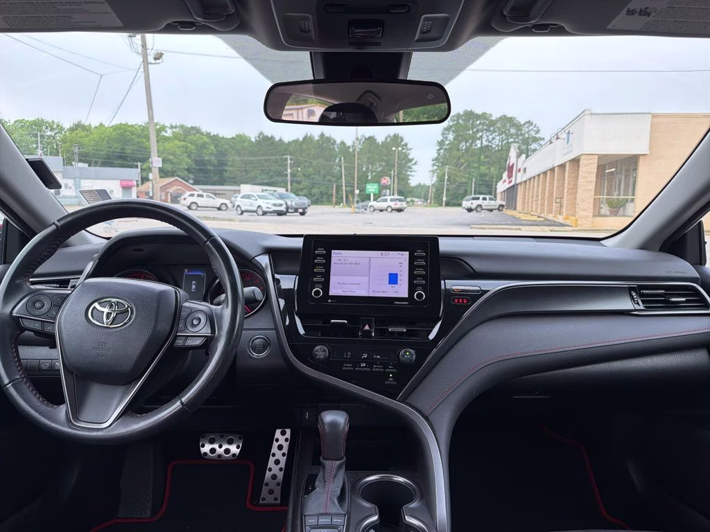 2021 Midnight Black Metallic Toyota Camry TRD V6 FWD Sedan