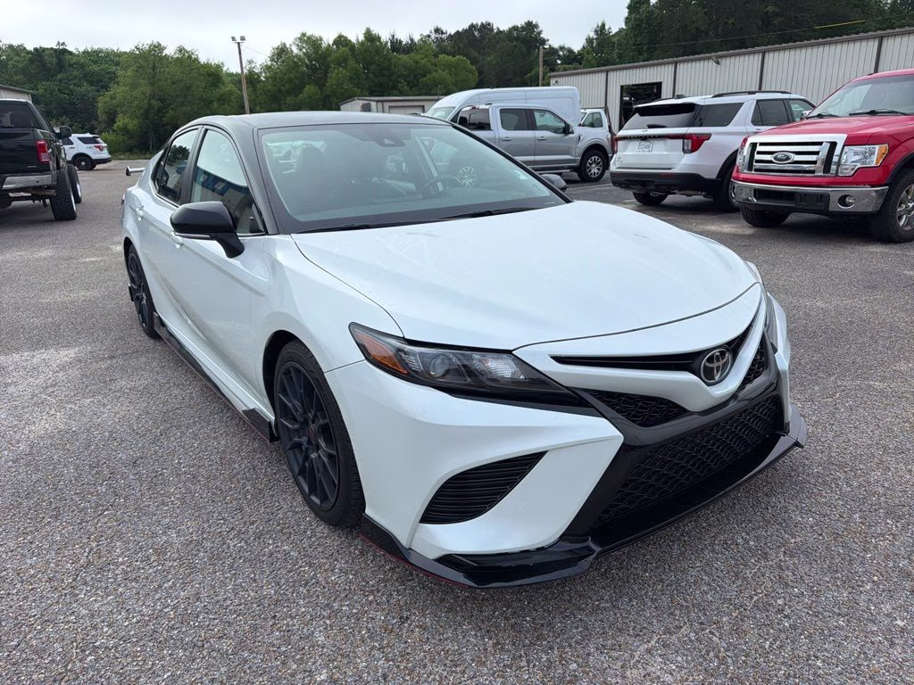 2021 Midnight Black Metallic Toyota Camry TRD V6 FWD Sedan