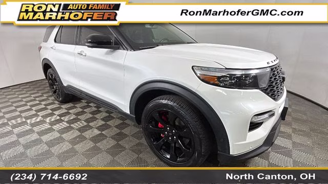 2022 White Metallic Ford Explorer ST 4X4 SUV