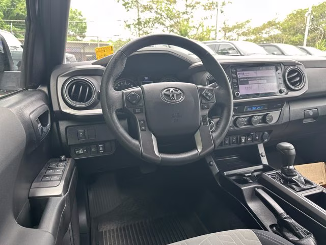 2022 Blue Toyota Tacoma 4WD SR5 Double Cab Long Bed V6 6AT 4WD 4X4 Truck