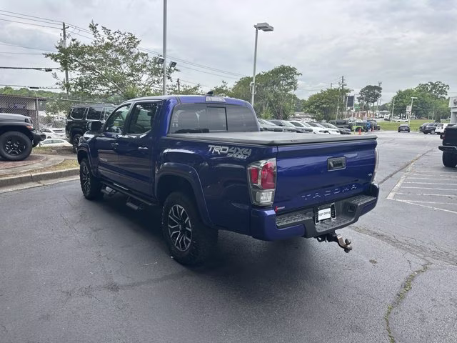 2022 Blue Toyota Tacoma 4WD SR5 Double Cab Long Bed V6 6AT 4WD 4X4 Truck