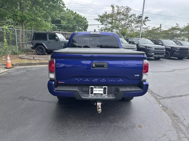 2022 Blue Toyota Tacoma 4WD SR5 Double Cab Long Bed V6 6AT 4WD 4X4 Truck