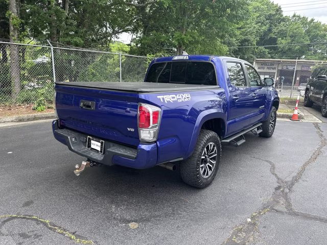 2022 Blue Toyota Tacoma 4WD SR5 Double Cab Long Bed V6 6AT 4WD 4X4 Truck