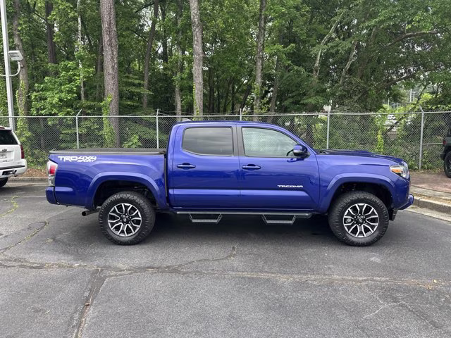 2022 Blue Toyota Tacoma 4WD SR5 Double Cab Long Bed V6 6AT 4WD 4X4 Truck