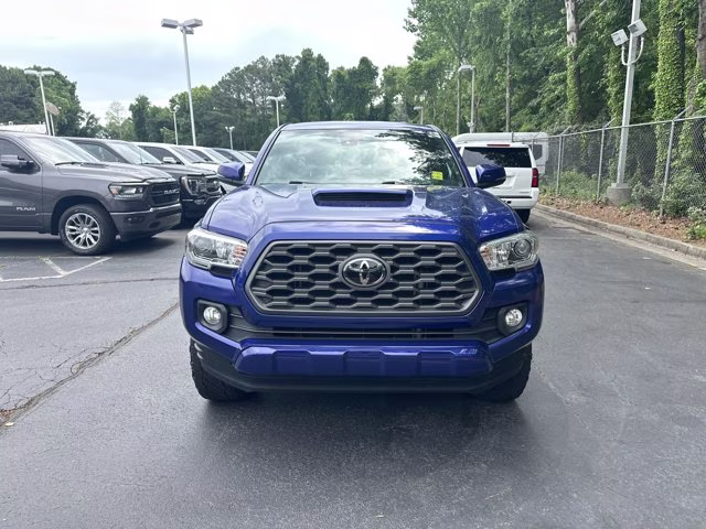 2022 Blue Toyota Tacoma 4WD SR5 Double Cab Long Bed V6 6AT 4WD 4X4 Truck