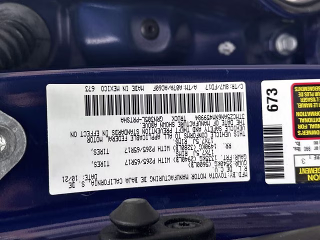 2022 Blue Toyota Tacoma 4WD SR5 Double Cab Long Bed V6 6AT 4WD 4X4 Truck