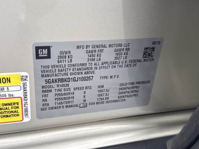 2016 Sparkling Silver Metallic Buick Enclave Leather FWD SUV
