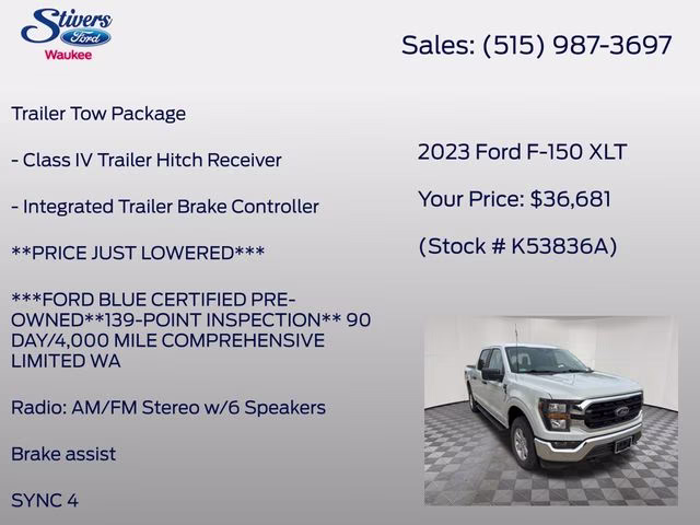 2023 Avalanche Ford F-150 XLT 4X4 Truck