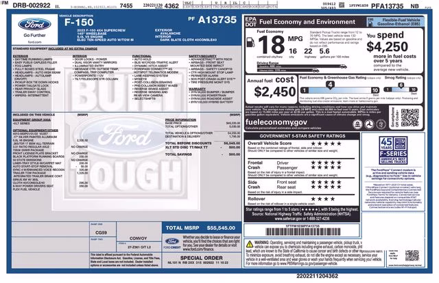 2023 Avalanche Ford F-150 XLT 4X4 Truck