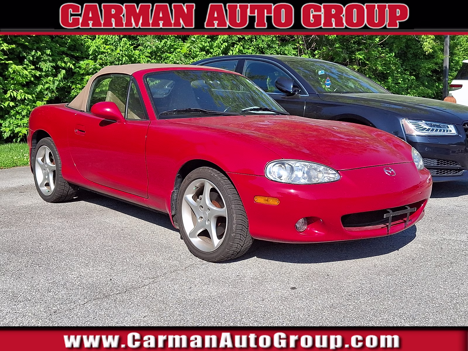 2001 Classic Red Clearcoat Mazda MX-5 Miata Base RWD