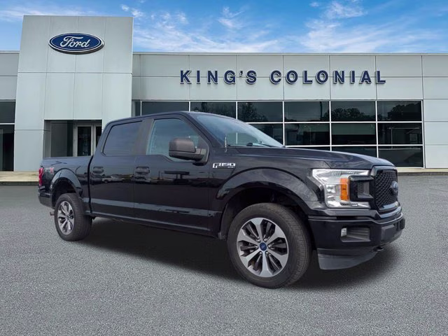 2019 Agate Black Metallic Ford F-150 Crew Cab 4x4 STX Sport w/SYNC3, Apple Ca 4X4 Truck
