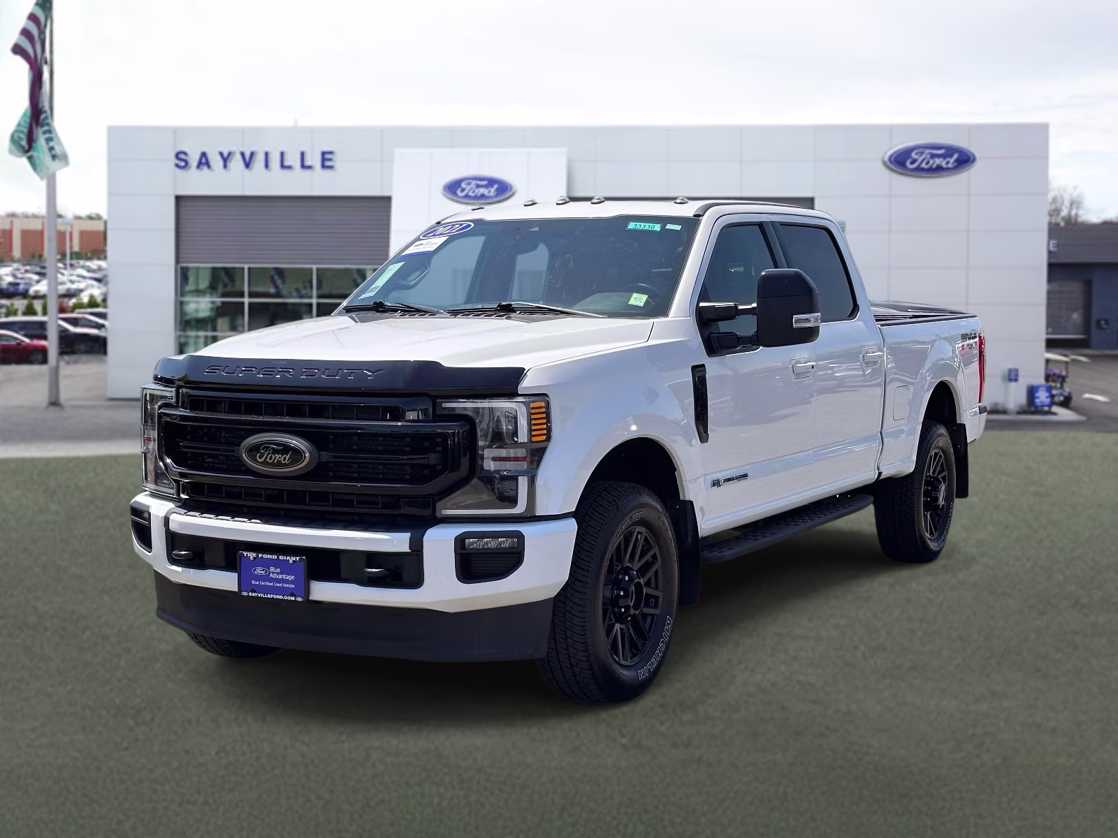 2021 Star White Metallic Tri-Coat Ford Super Duty F-250 SRW LARIAT 4WD Crew Cab 6.75' Box 4X4 Truck