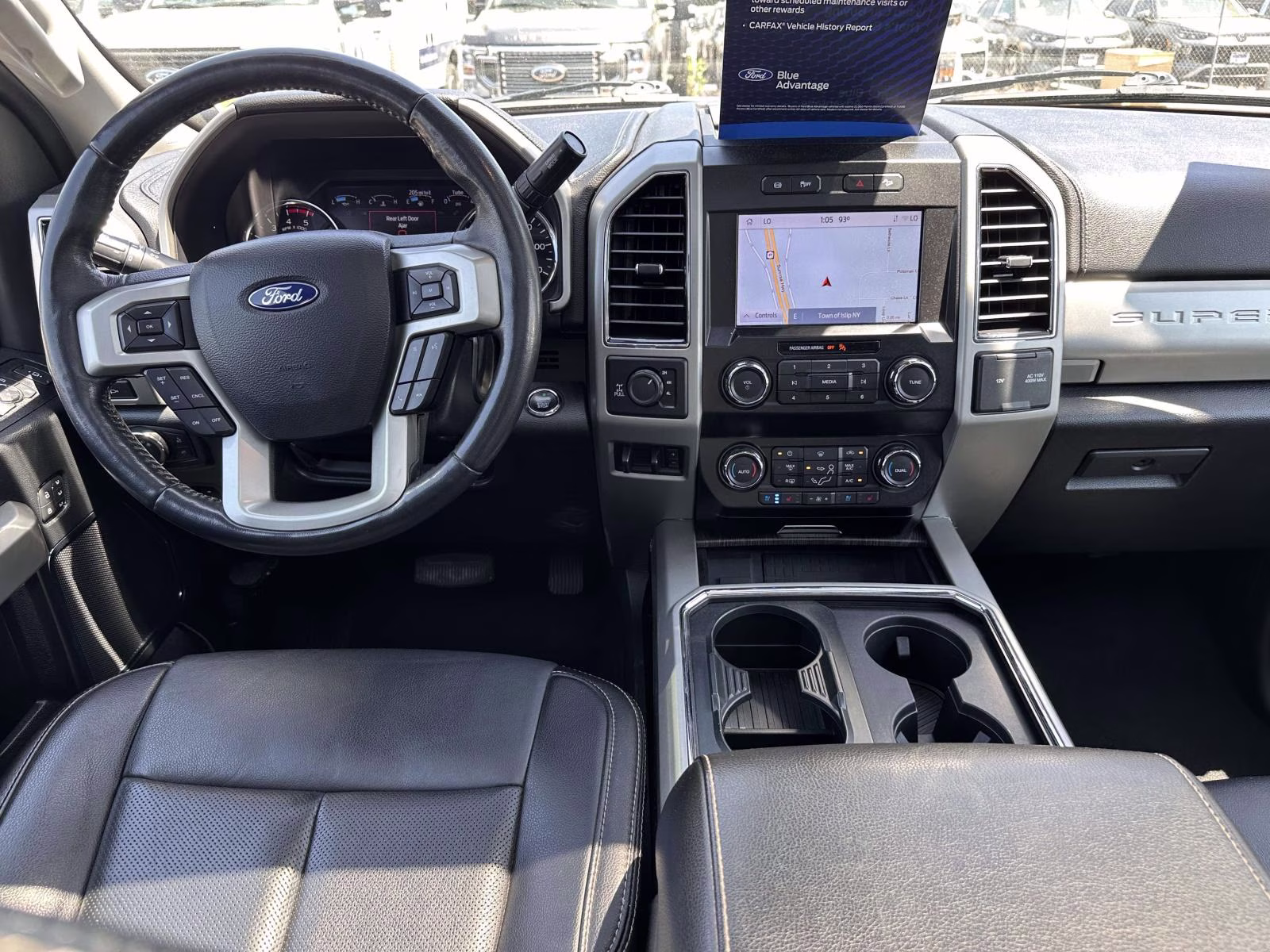 2021 Star White Metallic Tri-Coat Ford Super Duty F-250 SRW LARIAT 4WD Crew Cab 6.75' Box 4X4 Truck