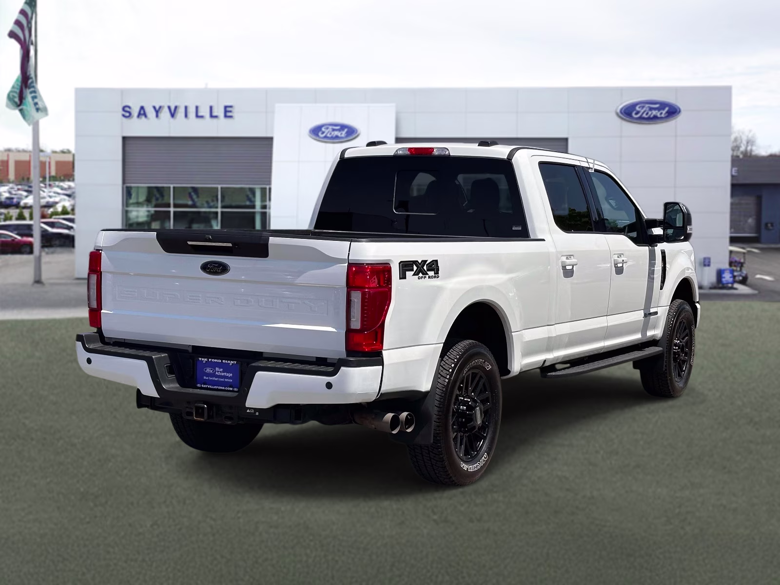 2021 Star White Metallic Tri-Coat Ford Super Duty F-250 SRW LARIAT 4WD Crew Cab 6.75' Box 4X4 Truck