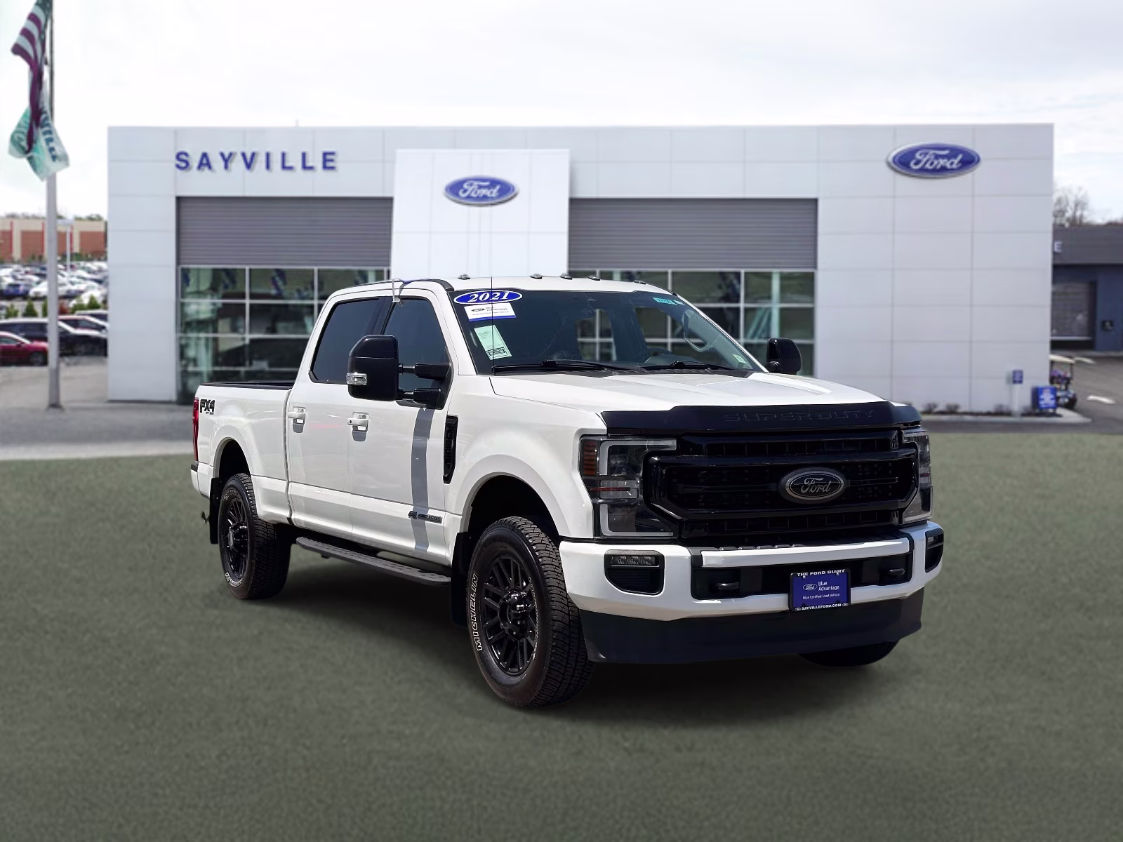 2021 Star White Metallic Tri-Coat Ford Super Duty F-250 SRW LARIAT 4WD Crew Cab 6.75' Box 4X4 Truck