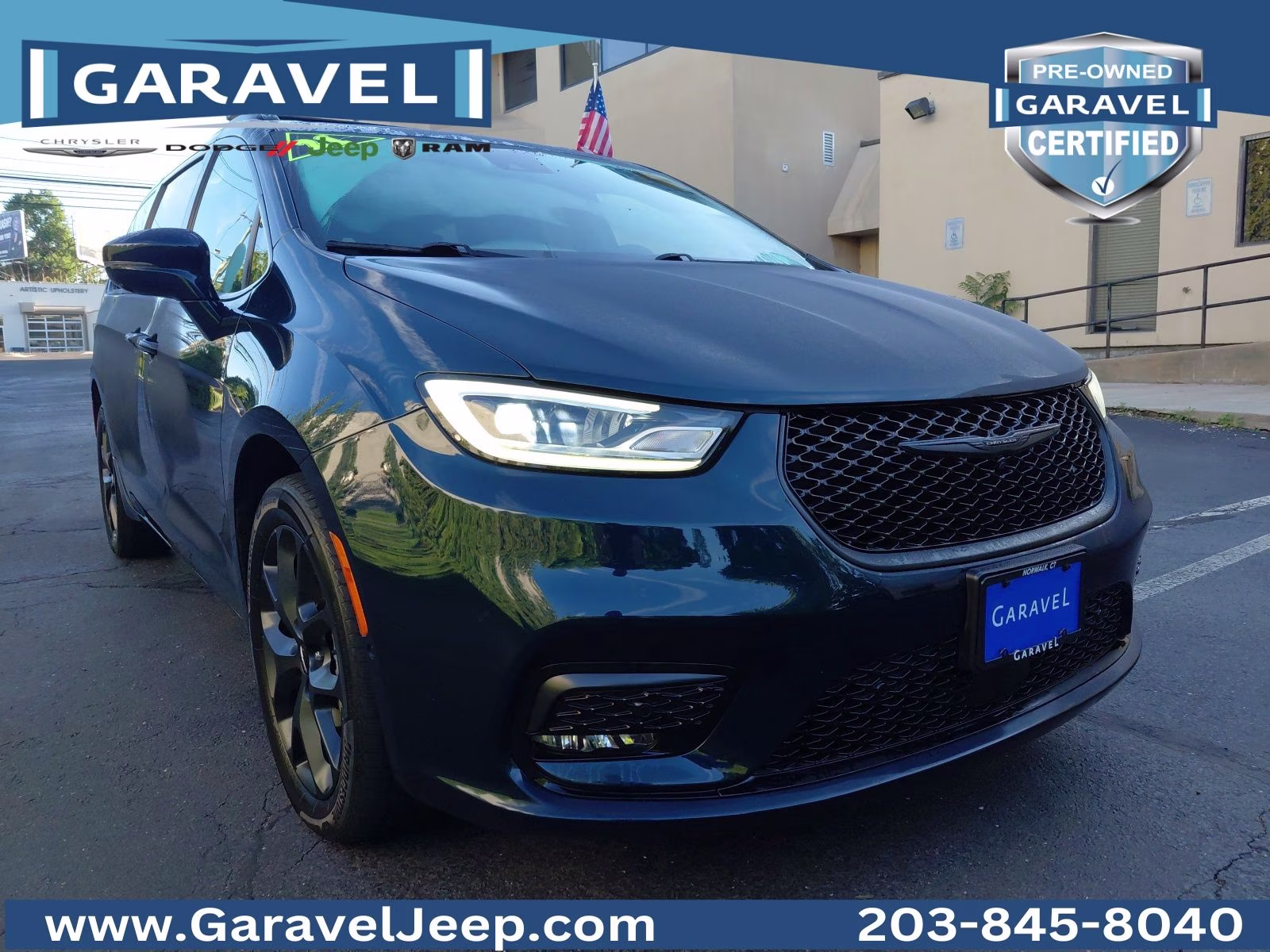 2021 Fathom Blue Pearlcoat Chrysler Pacifica Touring L AWD Van