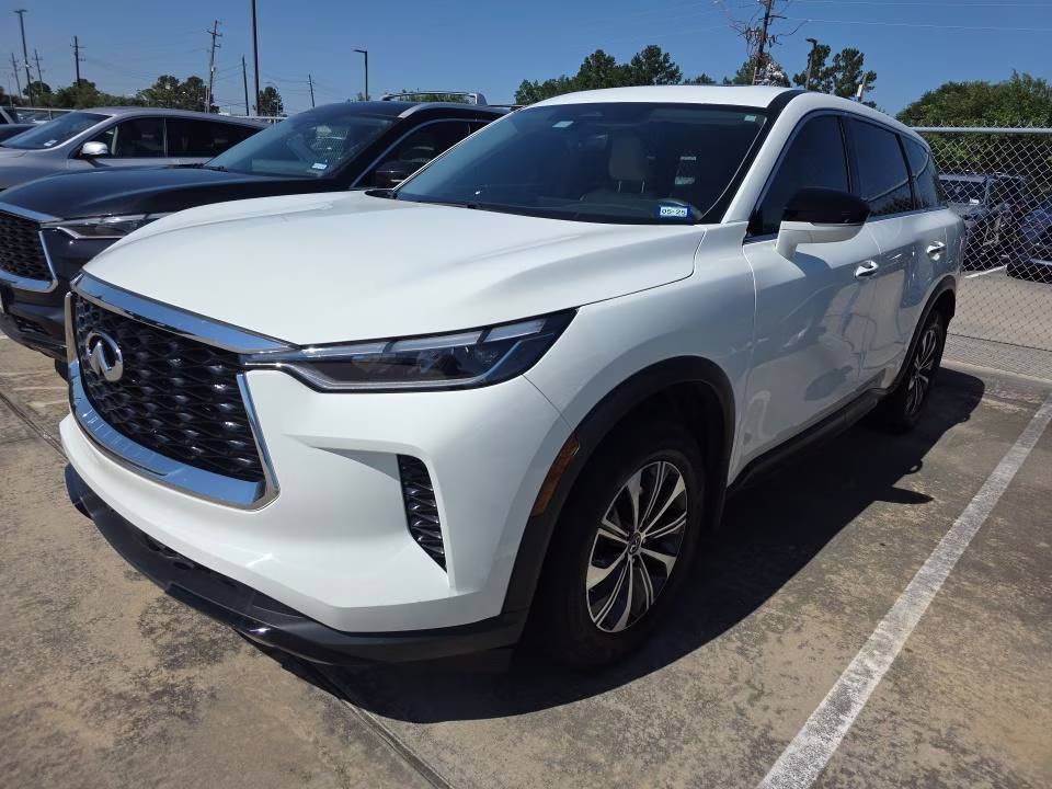 2023 Glacier White INFINITI QX60 PURE FWD SUV