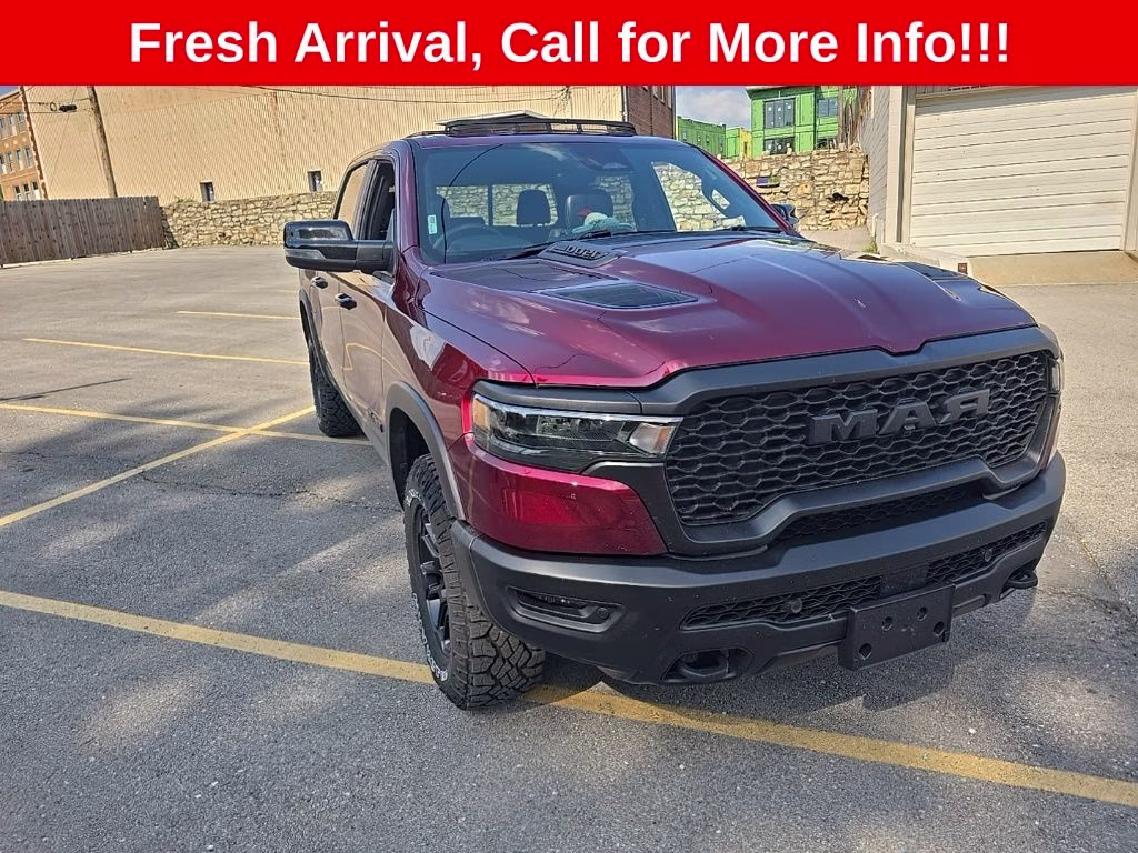 2025 Delmonico Red Pearlcoat Ram 1500 Rebel 4X4 Truck