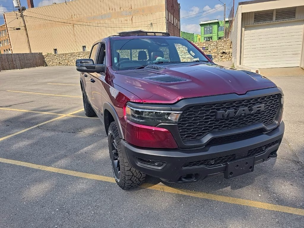2025 Delmonico Red Pearlcoat Ram 1500 Rebel 4X4 Truck