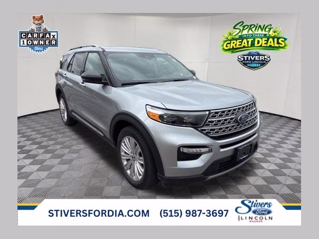 2023 Silver Metallic Ford Explorer Limited 4X4 SUV