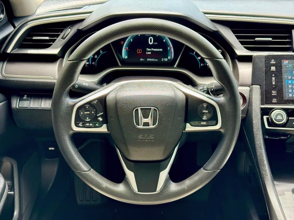 2018 White Honda Civic EX FWD Sedan