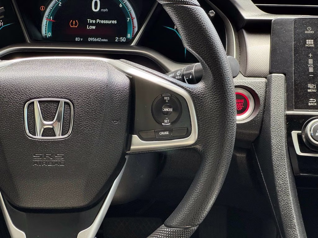2018 White Honda Civic EX FWD Sedan