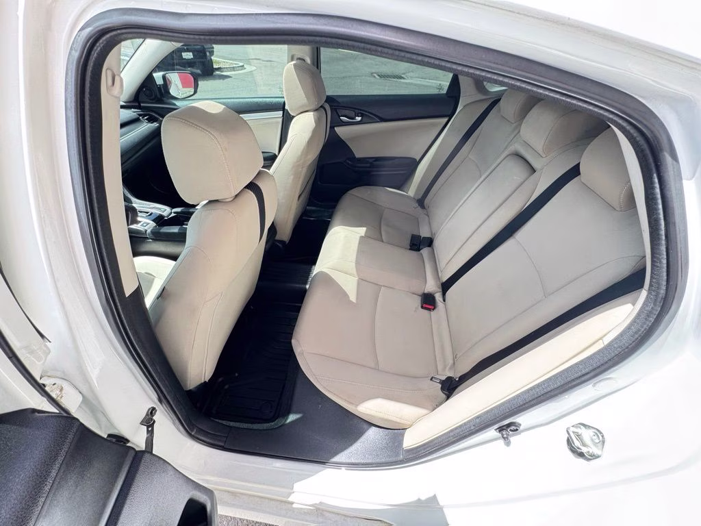 2018 White Honda Civic EX FWD Sedan