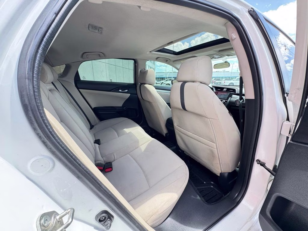 2018 White Honda Civic EX FWD Sedan