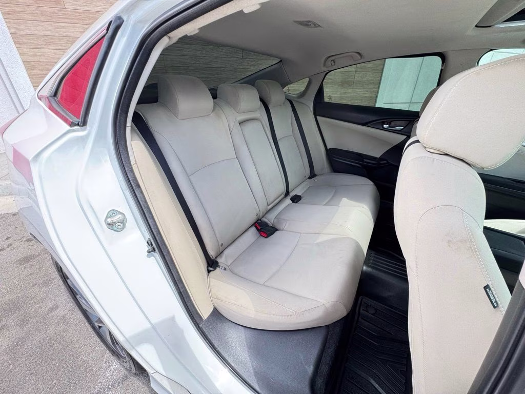 2018 White Honda Civic EX FWD Sedan