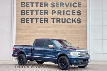 2013 Blue Ford F-150 Platinum 4X4 Truck