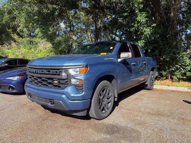 2024 Lakeshore Blue Metallic Chevrolet Silverado 1500 Custom RWD Truck