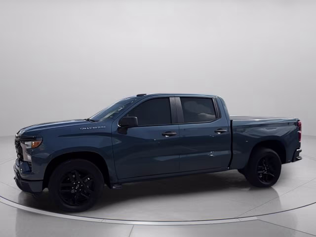 2024 Lakeshore Blue Metallic Chevrolet Silverado 1500 Custom RWD Truck
