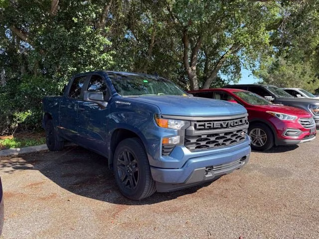 2024 Lakeshore Blue Metallic Chevrolet Silverado 1500 Custom RWD Truck