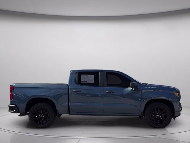 2024 Lakeshore Blue Metallic Chevrolet Silverado 1500 Custom RWD Truck
