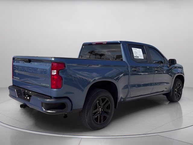 2024 Lakeshore Blue Metallic Chevrolet Silverado 1500 Custom RWD Truck