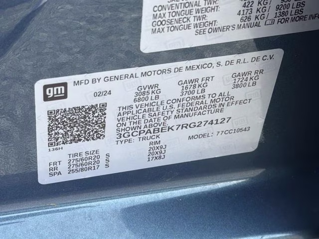 2024 Lakeshore Blue Metallic Chevrolet Silverado 1500 Custom RWD Truck