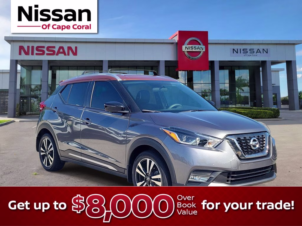2019 Gun Metallic/Monarch Orange Nissan Kicks SR FWD SUV