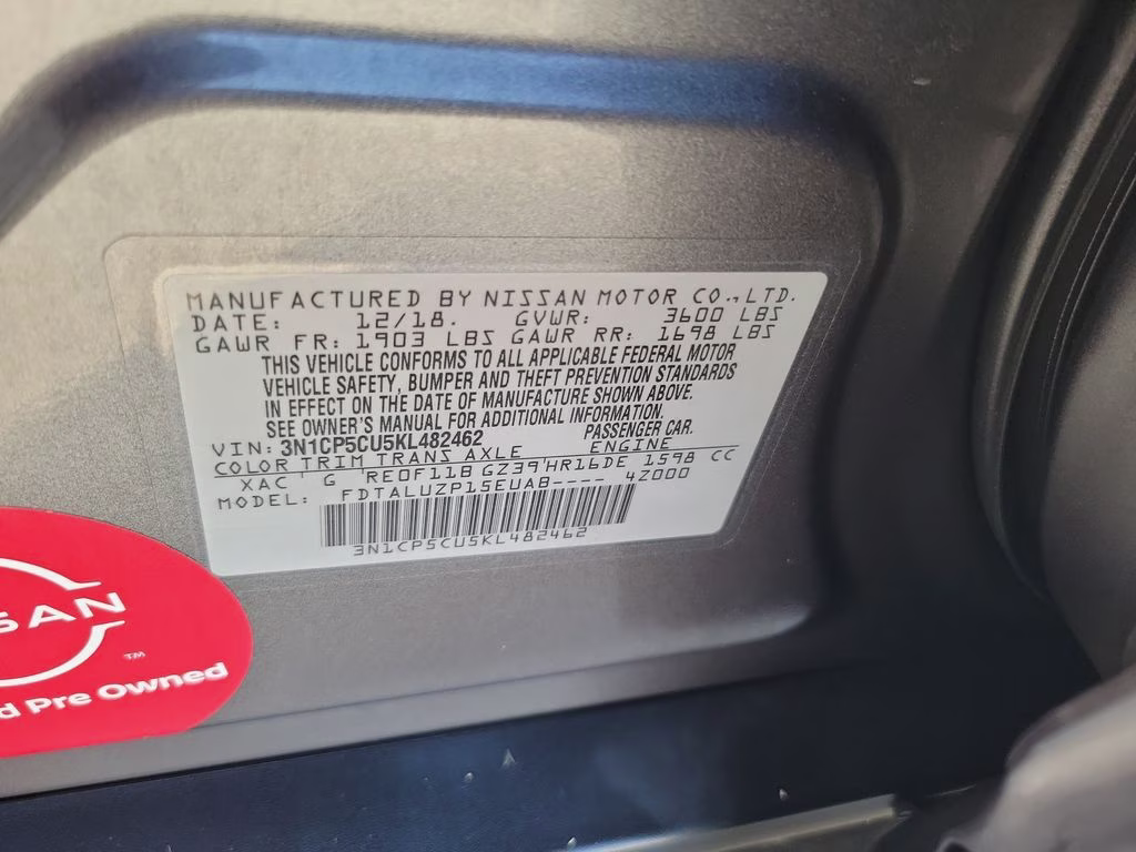 2019 Gun Metallic/Monarch Orange Nissan Kicks SR FWD SUV