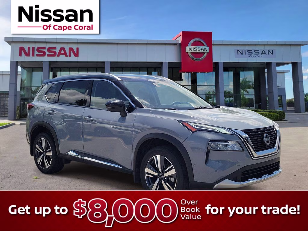 2023 Boulder Gray Pearl/Super Black Nissan Rogue Platinum FWD SUV