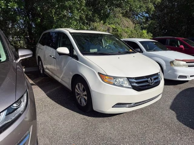 2016 White Diamond Pearl Honda Odyssey EX-L FWD Van